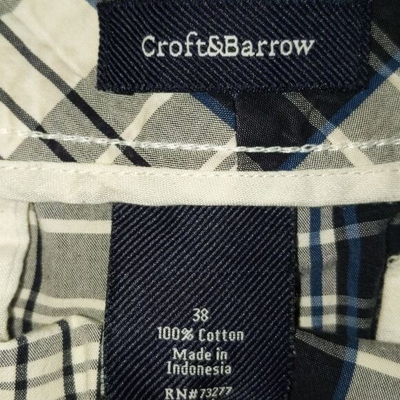 Croft & Barrow plaid shorts Sz 38 - Picture 3 of 4